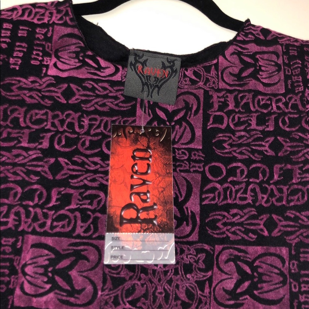 RARE!! Raven goth pink/black long sleeve top!!